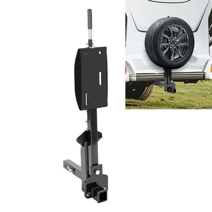 Solid Spare RV Spare Tire Carrier W/ 2" Receiver For 16" - 24.5" Wheels