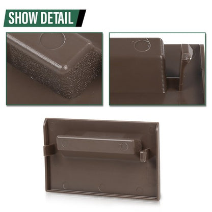 Solid Spare Fit For Chevy GMC Truck 1988-1994 Dashboard Fuse Panel Cover Replacement Brown