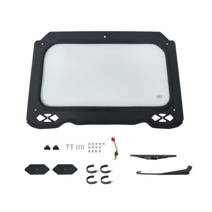 Solid Spare For Polaris RZR 900 1000 Turbo 2014-2018 Full Glass Windshield W/Wiper Front