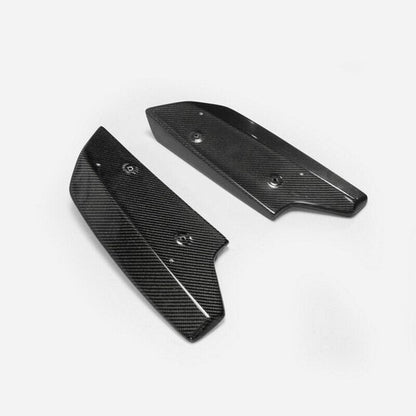 Pair Rear Bumper lip Spoiler Splitter Diffuser CF For 08-16 Nissan GTR GT-R R35