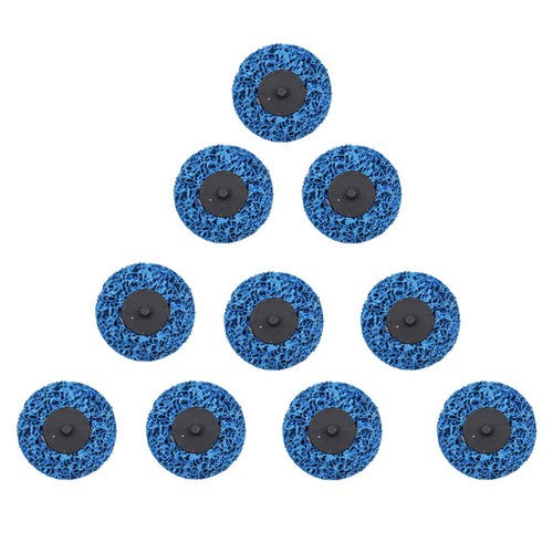 Solid Spare 3" Blue Quick Change Easy Strip & Clean Discs For Paint Rust 10 Pack