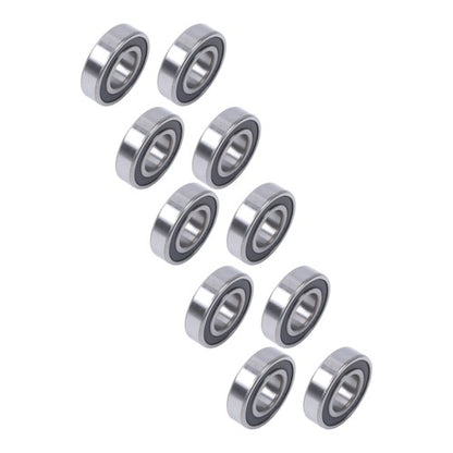 Solid Spare 10Pcs 6206-2RS Bearings 30×62×16mm Double Rubber Seals Deep Groove Ball Bearing
