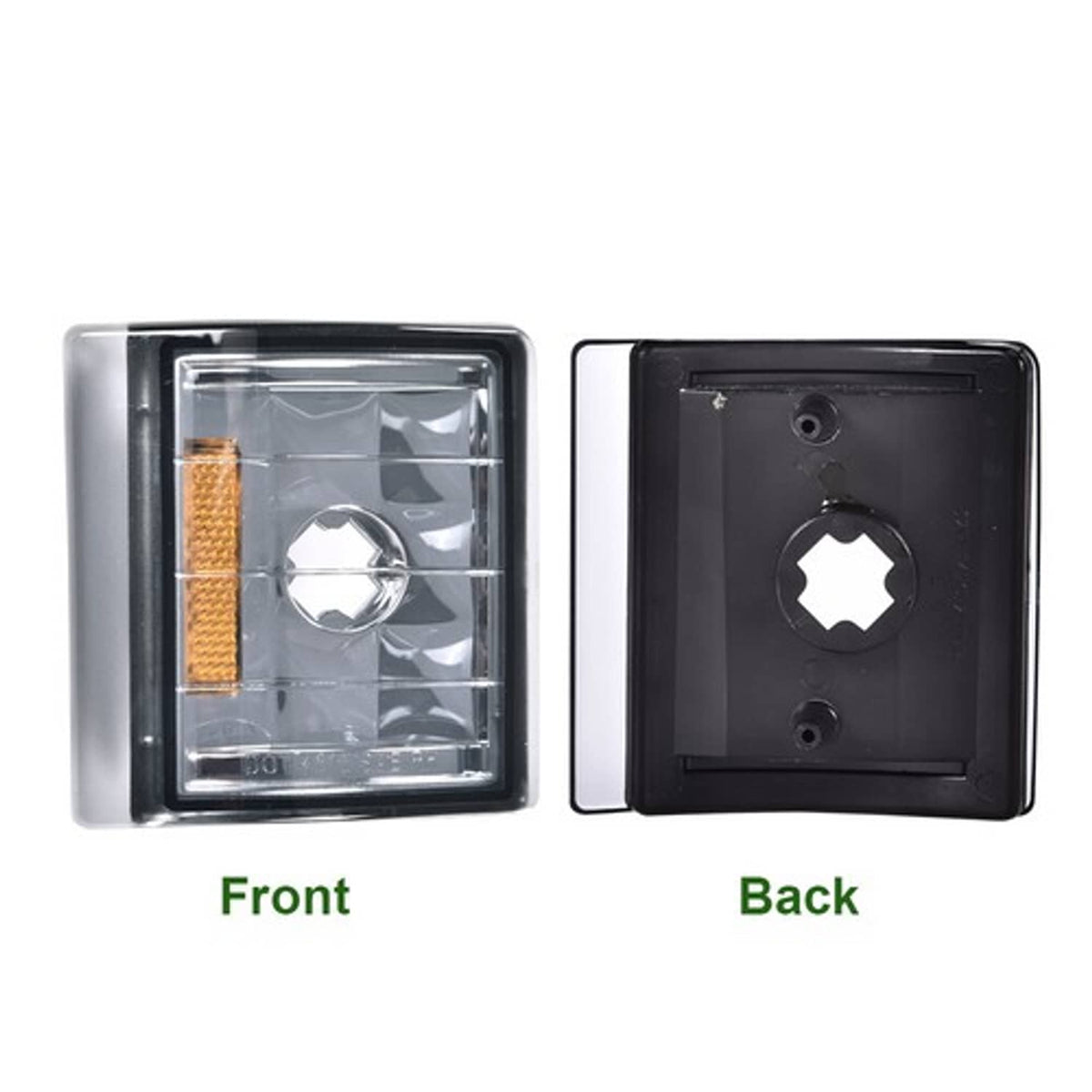 Solid Spare Fit For 1994-1998 Chevy C10 C/K Silverado Pickup Smoked Corner Turn Signal Light