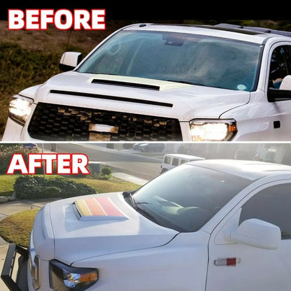 Solid Spare For 2014-2021 Toyota Tundra SR5 Crew Cab Front Hood Scoop Vent Bulge Kit White
