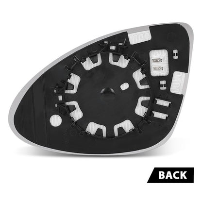 Solid Spare Passenger Side Heated Mirror Glass W/Backing Plate Fit For 11-17 Porsche Cayenne