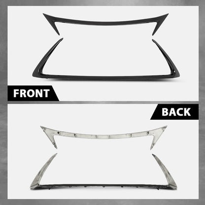 Solid Spare 2pcs Front Grille Outer Trim Molding Gloss Black Fit For 2014-2017 Lexus CT200H