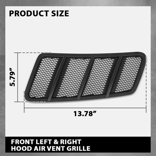 Solid Spare Hood Air Vent Grille Left & Right Fit For 12-15 Mercedes W166 ML /GL Class
