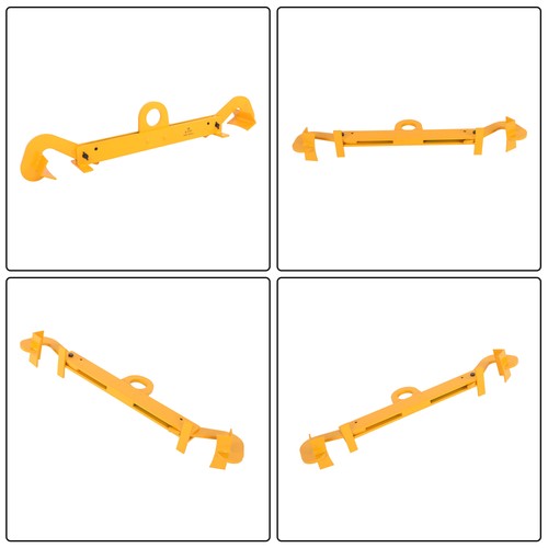 Solid Spare 15.7-22.4" Vertical Drum Clamp Lifter for 55 Gallon Steel& Plastic Drums 1100LBS