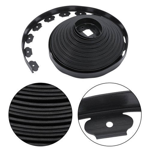 Solid Spare L-shaped 100FT Garden Edge Lawn Grass Stone Isolation Strip 64pcs Anchoring New