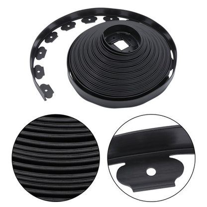 Solid Spare L-shaped 100FT Garden Edge Lawn Grass Stone Isolation Strip 64pcs Anchoring New