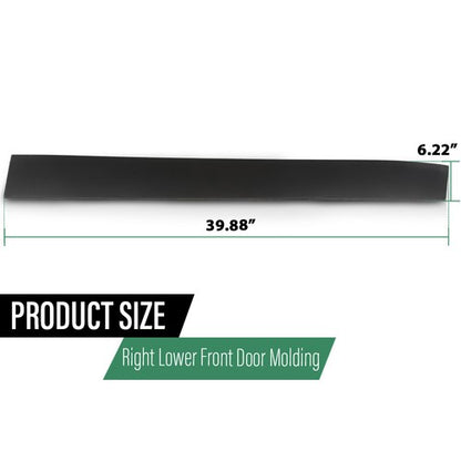 Solid Spare Fit For 2011-2017 Jeep Compass Lower Front Door Trim Molding Right 5182562AB
