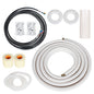 Solid Spare 16FT 1/4Inch - 1/2Inch Dia. Air Conditioning Cooling Connection Pipe Install Kit