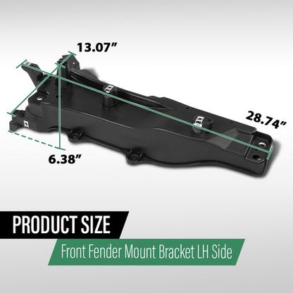 Solid Spare Fit For 2016-2024 Volvo XC90 Front Fender Mount Panel Bracket Left Side 31391777
