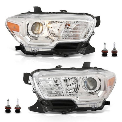 Solid Spare For 2016-2023 Toyota Tacoma Headlights w/o LED DRL Left+Right Headlamps Assembly