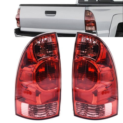 Solid Spare Tail Light Assembly For Toyota Tacoma 2005-2015 Pair Set Right + Left Rear Side