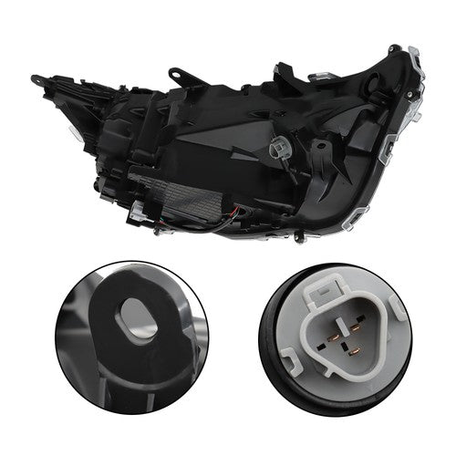 Solid Spare Headlights Chrome LED Left&Right Side For Toyota RAV4 LE XLE 2019 2020 2021 2022