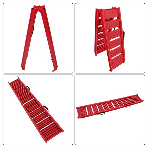 Solid Spare For ATV Motorcycle Truck 1PC 72 × 11.6 550 lbs Red Motorcycle Loading Ramp