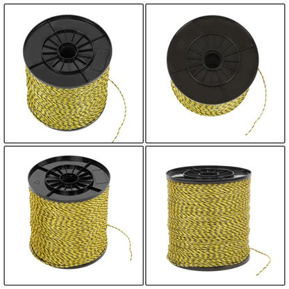 Solid Spare 6 Stainless Steel Strands 3500 Feet 1067 Meters 1/8 inch Electric Fence Wire