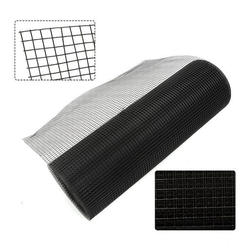 Solid Spare 1/2 inch 36x100 19 Gauge Black Vinyl Coated Hardware Cloth - Coated Wire Mesh