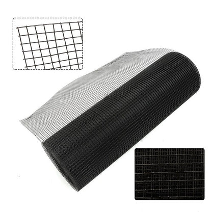 Solid Spare 1/2 inch 36x100 19 Gauge Black Vinyl Coated Hardware Cloth - Coated Wire Mesh