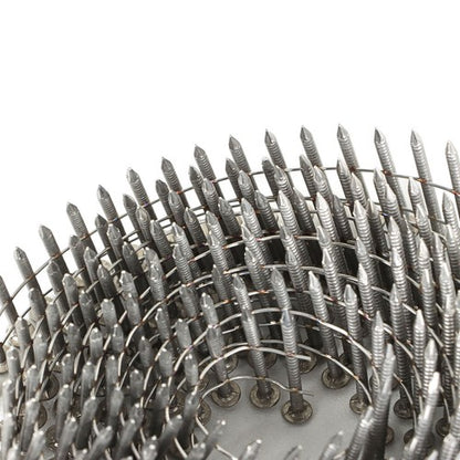 Solid Spare 15 Degree Wire Coil 1-1/4 ×.09 Ring Shank Stainless Steel Siding Nails 3600Pcs