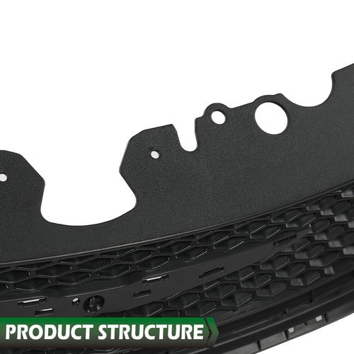Solid Spare Fit For 2015 2016 2017 Chrysler 200 Front Bumper Upper Grille Grill 68103934AC