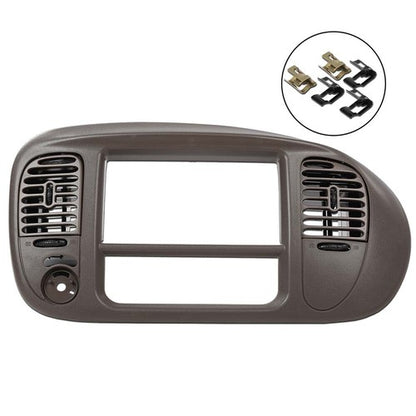 Solid Spare Fit For 97-03 Ford F150 Expedition Radio Climate Trim Bezel Dash Panel Brown