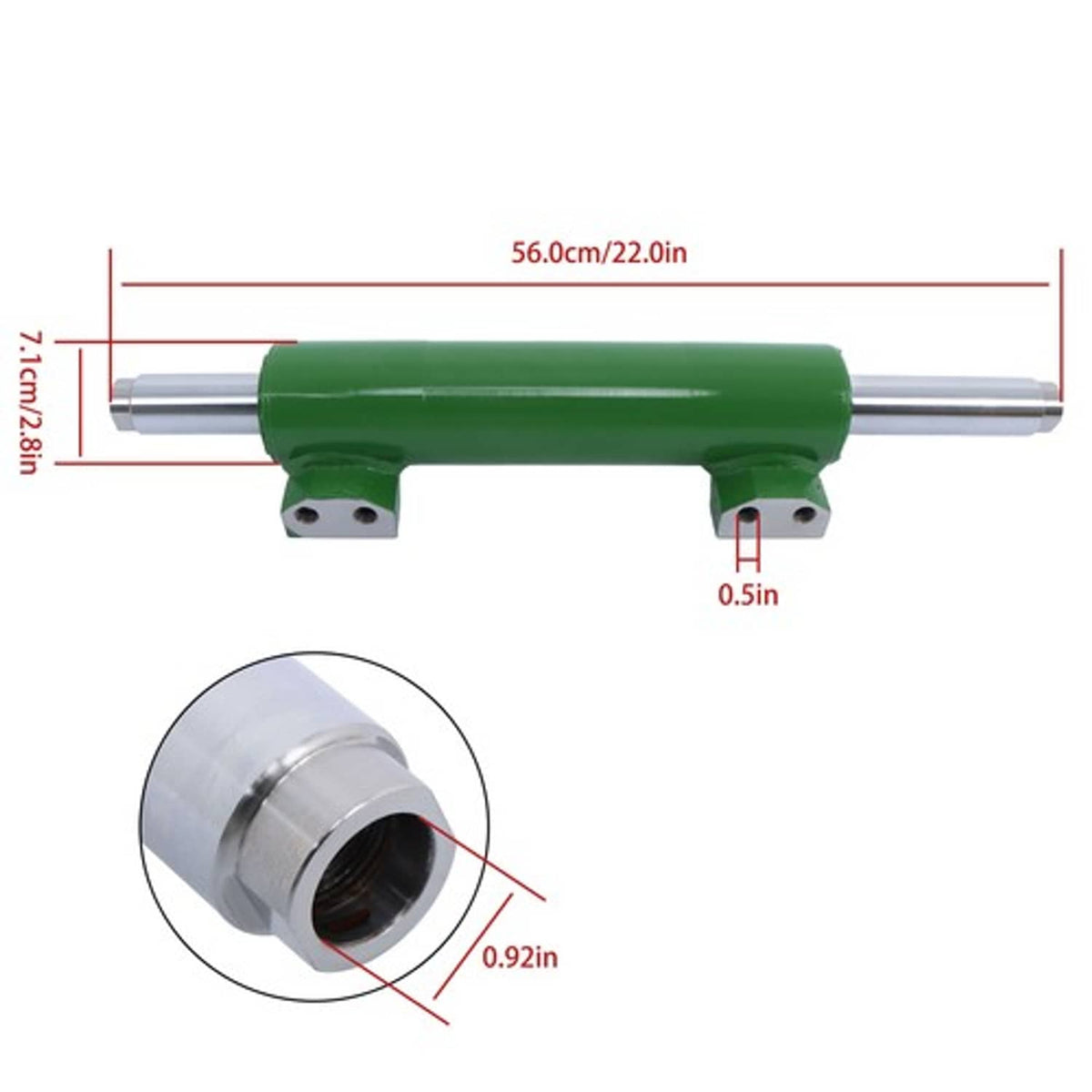 Solid Spare For JOHN DEERE 5065M 5625 5725 RE271434 Power Steering Cylinder Replacement