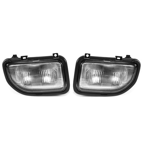 Solid Spare Front Bumper Driving Fog Lights Lamp Kit Clear For Toyota MR2 91 92-1995 W/Bulbs