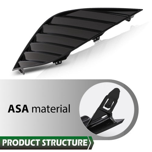 Solid Spare Fit For 2018-2020 Toyota Camry Front Bumper Fog Light Cover Right Passenger Side