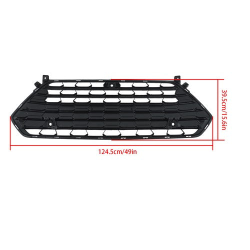 Solid Spare Gloss Black Plastic Grill W/ Sensor Holes Front Grille For Grand Highlander 2024