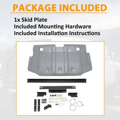 Solid Spare Rear Engine Skid Plate Aluminum Powder Coated For Toyota Fj Cruiser 2007-2013