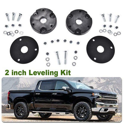 Solid Spare Fit For 19-21 Chevrolet Silverado GMC Sierra 1500 2" Front Leveling Lift Kit