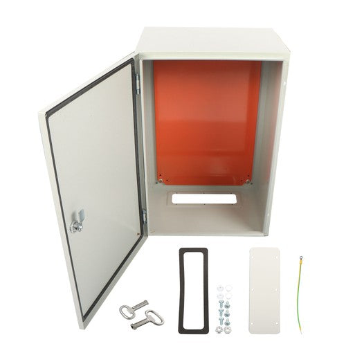 Solid Spare Steel Electrical Box 24x16x12'' Carbon Steel IP65 Electrical Enclosure Box