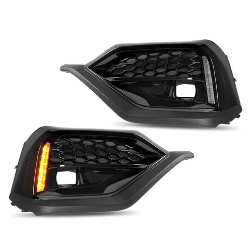 For 2022-2024 Subaru WRX STI sequential LED Turn Signal DRL Fog Bezel Light Pair