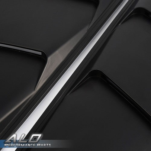 Solid Spare Fit For 05-14 Ford Mustang 1/4 Quarter Side Window Louvers Scoop Cover Vent
