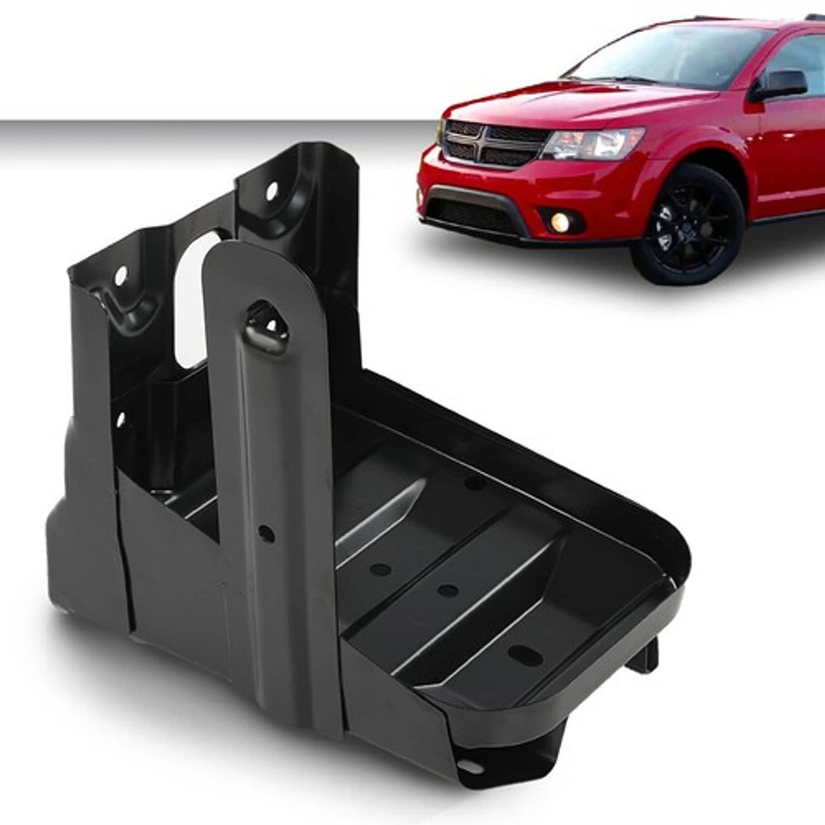 Solid Spare Fit For 09-20 Dodge Journey #5178247AB Battery Tray Bracket Black New