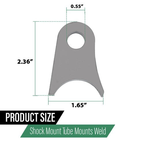 Solid Spare New For Up to 2 inch Tube Jeep Buggy Offroad Mounting Tab Weld On Bracket 4pcs