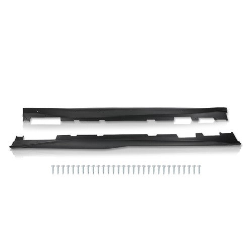 Solid Spare ZL1 Style Side Skirts Extension Rocker Panels For 16-23 Chevy Camaro RS SS LT LS