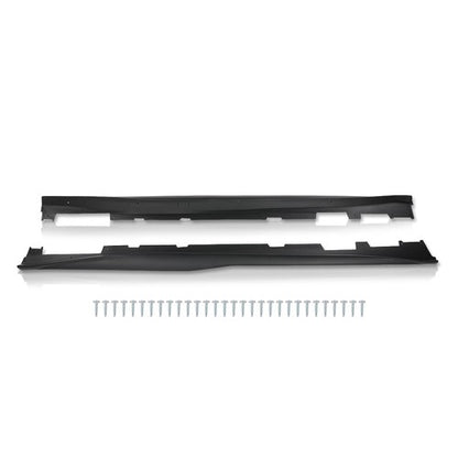 Solid Spare ZL1 Style Side Skirts Extension Rocker Panels For 16-23 Chevy Camaro RS SS LT LS