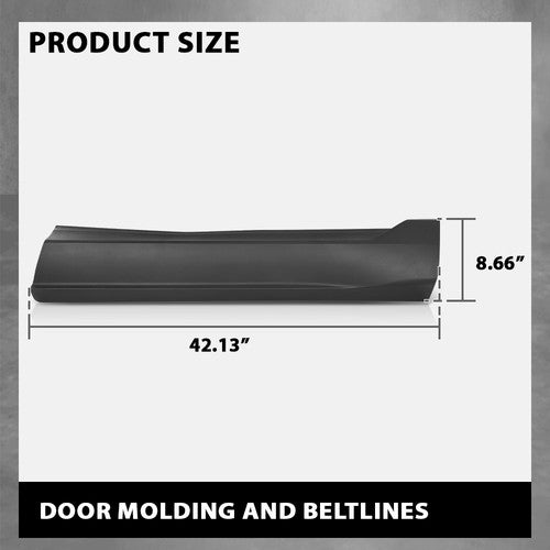 Solid Spare Fit For 2015-2023 Ford Edge Front Right Door Molding And Beltlines FT4Z5820878AA