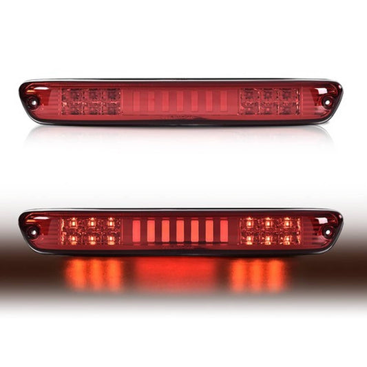 Solid Spare Fit For 2004-2012 Colorado Canyon Red/Chrome LED 3rd Brake Light Cargo Lamp