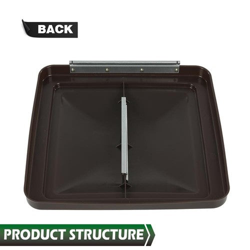 Solid Spare 14"X14" RV Replacement Roof Vent Cover Smoked Camper (Trailer) Vent Cover