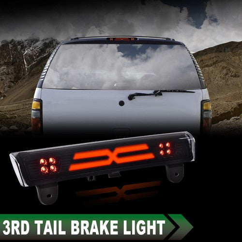 Solid Spare Fit For 00-06 Suburban Tahoe Yukon Smoke/Black LED Third Brake Light Cargo Lamp