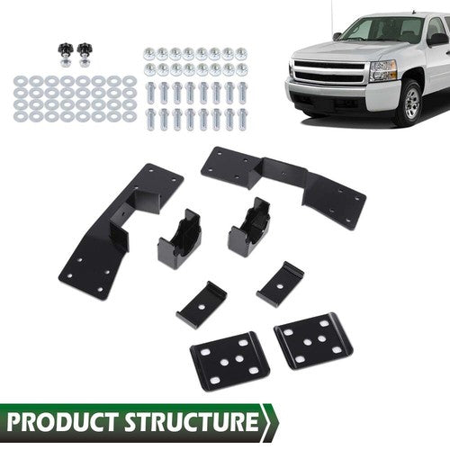 Solid Spare Rear Axle C-Notch & Flip 6" Drop Kit For 99-06 Chevy Silverado & GMC Sierra 1500