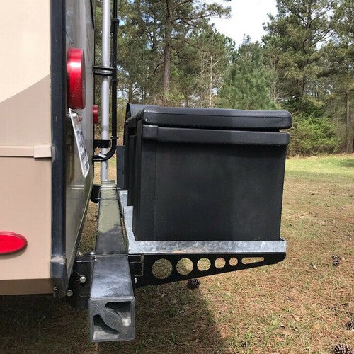 Solid Spare Pair RV 4" Square Rear Bumper Mounting Cargo Carrier Box Support Arms Bracket