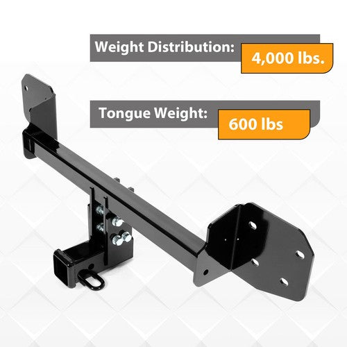 Solid Spare Class 3 Black Trailer Tow Hitch 2" Receiver For Subaru Outback SportWagon 10-19