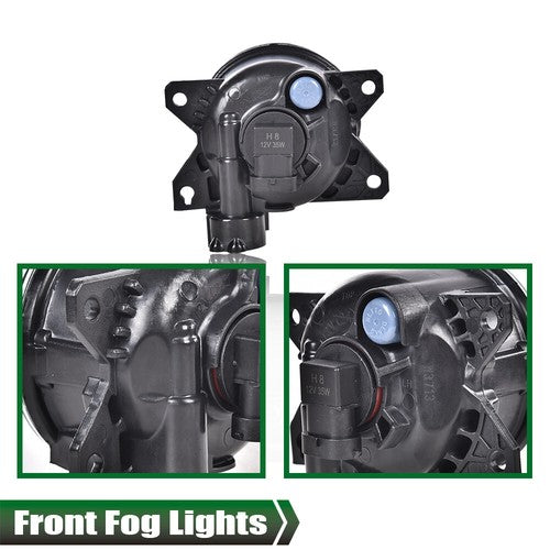Solid Spare Clear Bumper Fog Lights Driving Lamps Left+Right Fit For 2018-2020 Honda Fit