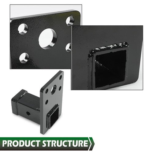 Solid Spare Fit For HMMWV HUMVEE MILITARY M998 M151A1 2'' Receiver Hitch w/ Hitch Pin Kit