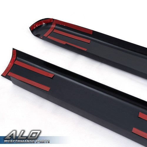Solid Spare Fit For 99-2006 Silverado / Sierra 6'6" Bed Rail Caps Panel Top Protector Black